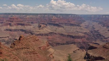 Grand Canyon Güney Rim Panorama Gündüz Vaktinde Pan L Arizona ABD