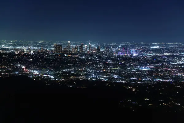 Hollywood Hills 'ten Los Angeles Şehir Merkezi, Gece 70 mm Kaliforniya ABD