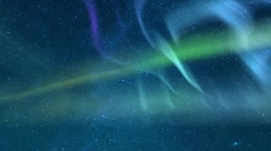 Aurora ve Andromeda Galaksisi Samanyolu Gecesi Fısıltıları