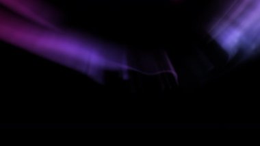 Aurora Kuzey Işıkları Mor Döngü