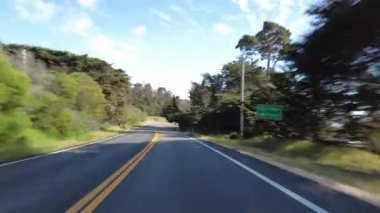 Big Sur Pasifik Sahil Otoyolu 1 Monterey 'den Bixby Köprüsü 06 Front View Çok Kameralı California plakalı ABD