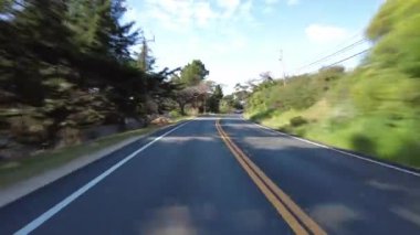 Big Sur Pasifik Sahil Otoyolu 1 Monterey 'den Bixby Köprüsü 06 Arka Görünüm Kaliforniya plakalı çoklu kameralı araç plakası