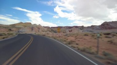 Plaka Vadisi Ateş Faresi 'nin Tank Yolu S Önü 07 Nevada Çölü ABD