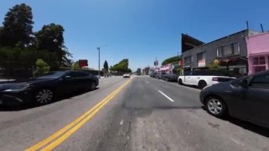 Los Angeles Melrose Bulvarı, 09. Cadde, Fairfax Bulvarı, Kaliforniya plakası, ABD Ultra Geniş