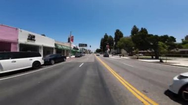 Los Angeles Melrose Bulvarı 09. Arka Manzara Fairfax Bulvarı 'nda Kaliforniya Ultra Geniş Plaka