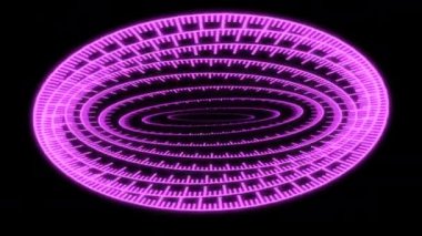 3D HUD Yayı Kırpılan Kırmızı X60 Derece VJ Döngü Canlandırması 02