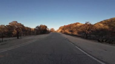 Kaliforniya Vahşi Yanan Alan Sürücü Plakası Ön Manzara 01 California ABD