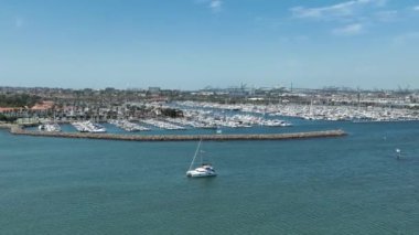 Los Angeles Limanı ve Cabrillo Marina Havaalanı San Pedro ABD