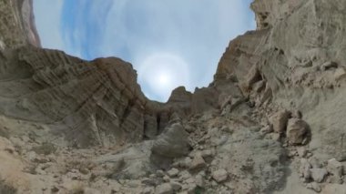 Mojave Çölü 08 Kaliforniya 'daki Red Rock Canyon Kanyonu Fisheye.