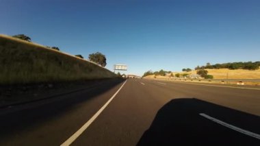 Sacramento Çevre Yolu 50 Batı Şamandıra Baharı Rancho Cordova 01 Arka Görüş Günbatımı Kaliforniya