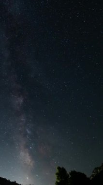 Dikey Evren Samanyolu Galaksisi June Zaman Hızı Astrofotoğrafçılık