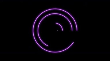 2D Yay Çizgileri Mor Küçük VJ Döngü Animasyonu 06