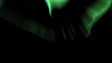 Canlandırılmış Aurora Güzel Yeşil Döngü