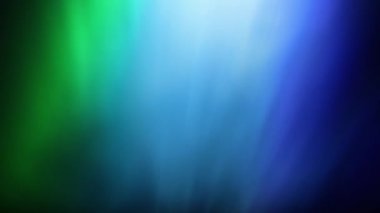 Siyah Arkaplanda Aurora Mavi Yeşil Animasyon