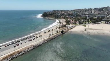 California Cabrillo Plajı ve San Pedro Hava Atışı Yörüngesi L