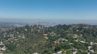Los Angeles Şehir Merkezi Studio City 'den Hava Çekimi