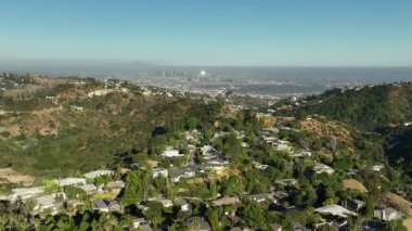 Laurel Canyon 'dan Los Angeles Şehir Merkezi Hava Çekimi