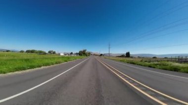 Oregon Klamath Şelalesi Otoyolu 39 Güney 04 Arka Görünüm Sürücü Plakası ABD Ultra Geniş Geniş