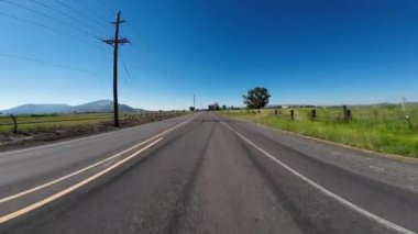 Oregon Klamath Şelalesi Otoyolu 39 Güney 05 Ön Görünüm Sürücü Plakası ABD Ultra Geniş Geniş