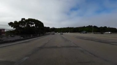 San Francisco Körfez Bölgesi Sausalito Otoyolu 101 Kuzey 05 Arka Manzara Marin County California Sürücü Plakaları