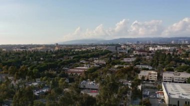 Batı Los Angeles Santa Monica Skyline Culver City 'den L-Time Lapse California ABD