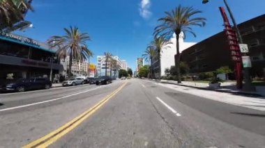 Los Angeles Wilshire Bulvarı Doğu Kore Şehri 03 WIlton Place sürücü plakası manzaralı