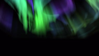 Animasyon Aurora Yolculuk Animasyon Yeşil ve Mor