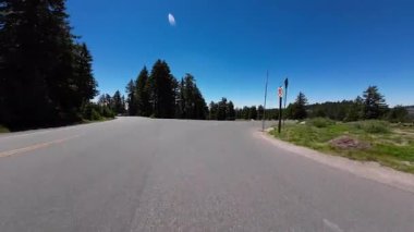 Krater Gölü Batı Bölgesi Rim Drive N Rim Village Gözcü 01 Önden Sürücü Plakası Oregon