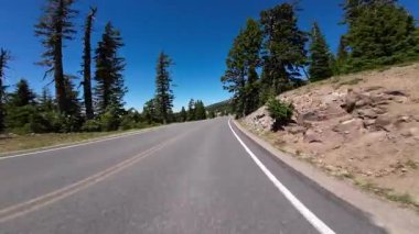 Krater Gölü Batı Bölgesi Rim Drive N Rim Village Gözcü 03 Önden Sürücü Plakası Oregon
