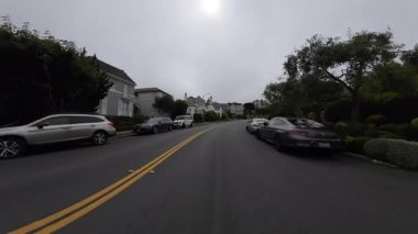 San Francisco Deniz Uçurumu El Camino Del Mar Batı Sınırı 04 Ön Manzara Sürücü Plakası Kaliforniya ABD Ultra Geniş