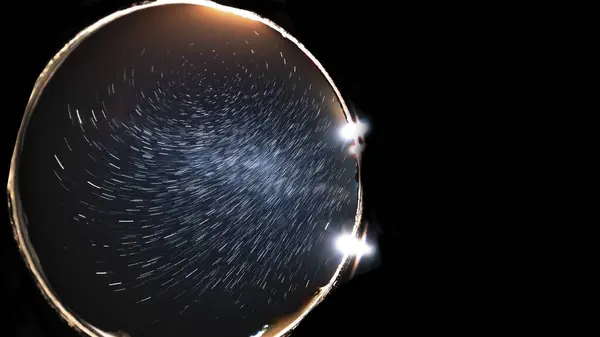 Küredeki Gece Gökyüzünün Evren Yıldız İzleri Astrofotoğrafçılık