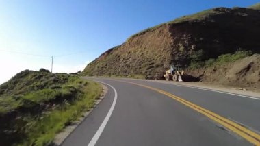 Big Sur Pasifik Sahil Otoyolu 2 Bixby Köprüsü 'nden Pfeiffer Eyalet Parkı 05 Arka Manzara Multicam Sürücü Plakası Kaliforniya ABD
