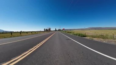 Oregon Otoyolu 39. Güney Klamath Şelalesi Merrill 02 Ön Görünüm Sürücü Plakası ABD Ultra Geniş