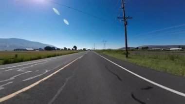 Oregon Otoyolu 39. Güney Klamath Şelalesi Merrill 03 Ön Görünüm Sürücü Plakası ABD Ultra Geniş