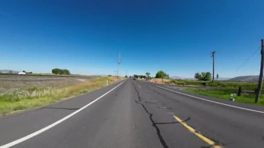 Oregon Otoyolu 39. Güney Klamath Şelalesi Merrill 03 Arka Görüş Sürücü Plakası ABD Ultra Geniş