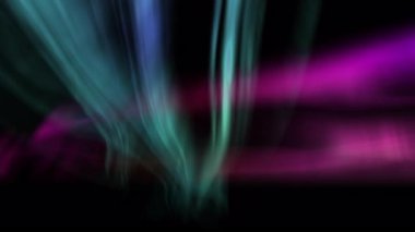 Aurora Harikalar Diyarı Canlandırması Yeşil ve Mor Döngü