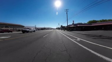 Oregon Klamath Şelalesi 6. Cadde 01. Önden Sürücü Plakası ABD Ultra Geniş