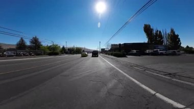 Oregon Klamath Şelalesi 6. Cadde 04 Ön Manzara Sürücü Plakası ABD Ultra Geniş