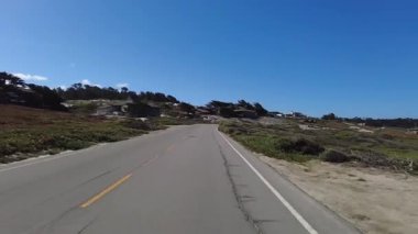 Monterey 17 Mil Yolu 08 Arka Görünüm Multicam Sürücü Plakası Kaliforniya ABD