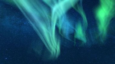 Göksel Dans Aurora ve Meteor Sağanak Samanyolu Hızı