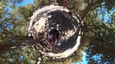 Angeles Ormanında Bisiklet POV Minik Gezegen 03 California ABD