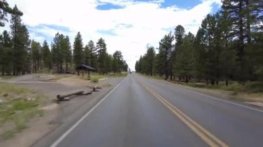 Bryce Kanyonu Sürücü Plakası Sahnesi Dr N 31 Arka Görüş Günbatımı Utah Kampı Güneybatı ABD