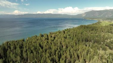 Güney Gölü Tahoe Hava Atışı Yörüngesi L California ABD