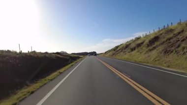 Big Sur Pasifik Sahil Otoyolu 2 Bixby Köprüsü 'nden Pfeiffer Eyalet Parkı 10 Arka Görünüm Multicam Sürücü Plakası Kaliforniya ABD