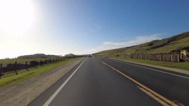 Big Sur Pasifik Sahil Otoyolu 2 Bixby Köprüsü 'nden Pfeiffer Eyalet Parkı 11 Arka Görüş Multicam Sürücü Plakası Kaliforniya ABD