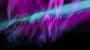 Göksel Aurora Dans Mor ve Yeşil Döngü