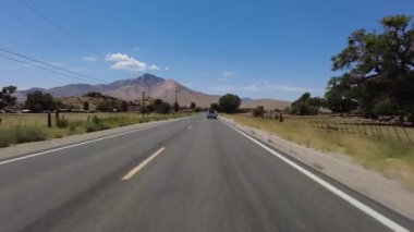 Isabella Gölü 1 Güney Kıyısı 06 Ön Görünüm Çok Kameralı Araç Plakası Sierra Nevada California Dağı ABD