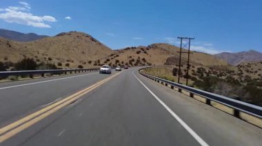 Isabella Gölü 1 Güney Kıyısı 10 Front View Çok Kameralı Araç Plakası Sierra Nevada California Dağı ABD