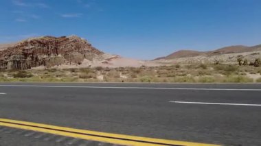 395 Sahne Byway Güney 4 Ridgecrest 'ten Red Rock Canyon 10 3 Çeyrek Cam Sürücü Plakası Sierra Nevada California