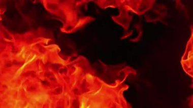 Göz kamaştırıcı Ateş Patlaması Süper Yavaş Hareket 1000fps